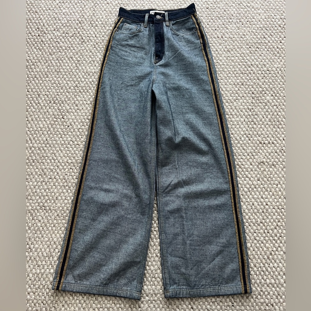 NWOT Zara limited edition reverse denim